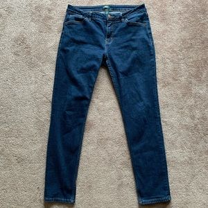 Roots women’s high rise blue jeans straight leg